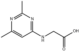 Glycine, N-(2,6-dimethyl-4-pyrimidinyl)- Structural