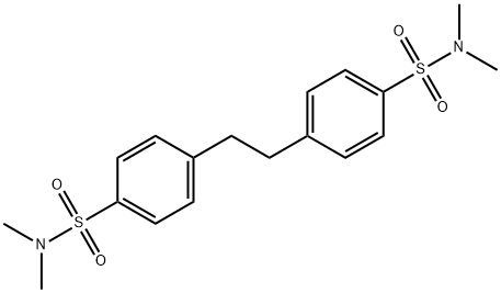 Benzenesulfonamide, 4,4'-(1,2-ethanediyl)bis[N,N-dimethyl- Structural