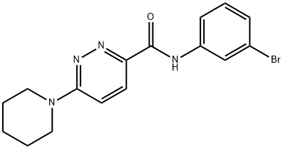 N-(3-bromophenyl)-6-(piperidin-1-yl)pyridazine-3-carboxamide Structural
