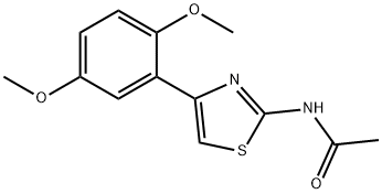 N-(4-(2,5-dimethoxyphenyl)thiazol-2-yl)acetamide Structural