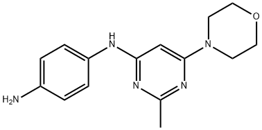 N-(2-Methyl-6-morpholin-4-yl-pyrimidin-4-yl)-benzene-1,4-diamine Structural