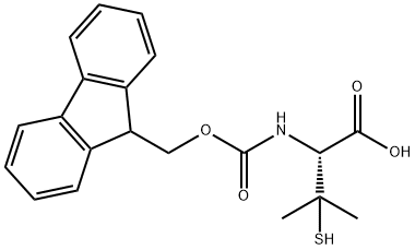 Fmoc-L-Penicillamine Structural