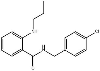 N-(4-CHLOROBENZYL)-2-(PROPYLAMINO)BENZAMIDE Structural