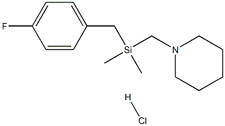 Piperidine,1-[[[(4-fluorophenyl)methyl]dimethylsilyl]methyl]-, hydrochloride (9CI) Structural