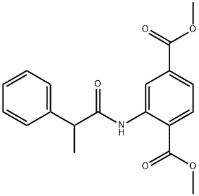dimethyl 2-[(2-phenylpropanoyl)amino]terephthalate Structural