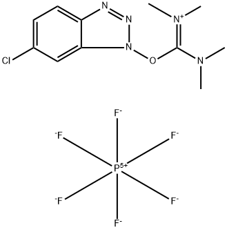 O-(6-Chlorobenzotriazol-1-yl)-N,N,N,N-tetramethyluronium hexafluorophosphate Structural