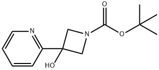 tert-butyl 3-oxidanyl-3-pyridin-2-yl-azetidine-1-carboxylate Structural