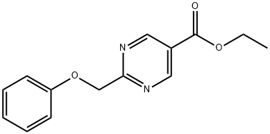 ETHYL 2-(PHENOXYMETHYL)PYRIMIDINE-5-CARBOXYLATE Structural