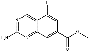 METHYL 2-AMINO-5-FLUOROQUINAZOLINE-7-CARBOXYLATE Structural