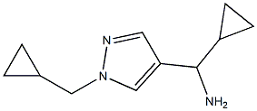 cyclopropyl-[1-(cyclopropylmethyl)pyrazol-4-yl]methanamine Structural