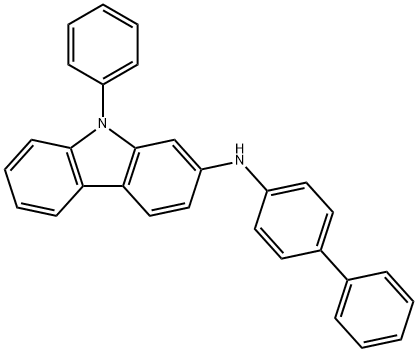 N-([1,1'-biphenyl]-4-yl)-9-phenyl-9H-carbazol-2-amine Structural