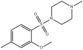 methyl 5-methyl-2-[(4-methyl-1-piperazinyl)sulfonyl]phenyl ether Structural