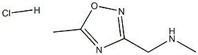 N-Methyl-1-(5-Methyl-1,2,4-Oxadiazol-3-Yl)Methanamine Hydrochloride Structural