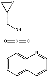 Quinoline-8-sulfonic acid oxiranylmethyl-amide Structural