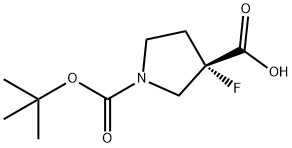 (3S)-1-[(tert-butoxy)carbonyl]-3-fluoropyrrolidine-3-carboxylic acid