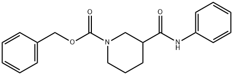 benzyl 3-(anilinocarbonyl)piperidine-1-carboxylate Structural