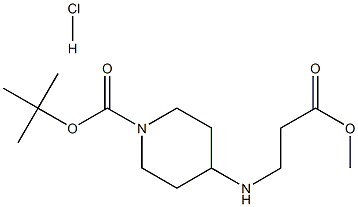 tert-butyl 4-[(3-methoxy-3-oxopropyl)amino]piperidine-1-carboxylate hydrochloride Structural