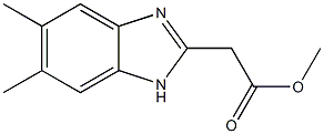 methyl (5,6-dimethyl-1H-benzimidazol-2-yl)acetate Structural