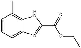 Ethyl 4-methyl-1H-benzimidazole-2-carboxylate Structural