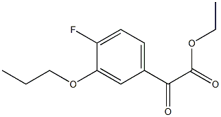 Ethyl 4-fluoro-3-n-propoxybenzoylformate Structural