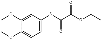ETHYL 2-((3,4-DIMETHOXYPHENYL)THIO)-2-OXOACETATE Structural