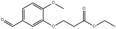 ETHYL 3-(5-FORMYL-2-METHOXYPHENOXY)PROPANOATE Structural