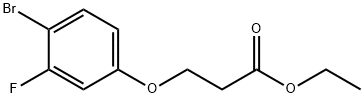 Ethyl 3-(4-bromo-3-fluoro-phenoxy)propanoate Structural