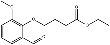 ETHYL 4-(2-FORMYL-6-METHOXYPHENOXY)BUTANOATE Structural