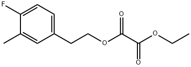 O2-Ethyl O1-[2-(4-fluoro-3-methylphenyl)ethyl] oxalate Structural