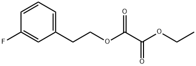 O2-Ethyl O1-[2-(3-fluorophenyl)ethyl] oxalate Structural