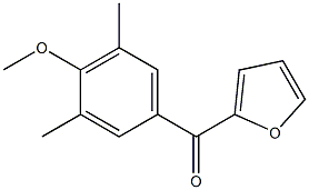 furan-2-yl-(4-methoxy-3,5-dimethylphenyl)methanone Structural