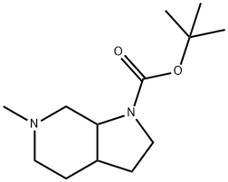 TERT-BUTYL 6-METHYLOCTAHYDRO-1H-PYRROLO[2,3-C]PYRIDINE-1-CARBOXYLATE Structural