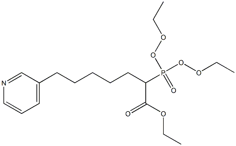 ethyl 2-(diethoxyphosphoryl)-7-(pyridin-3-yl)heptanoate Structural