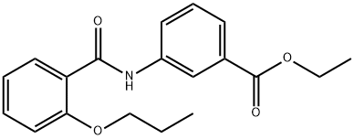 ethyl 3-[(2-propoxybenzoyl)amino]benzoate Structural