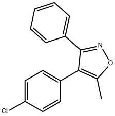 4-(4-chlorophenyl)-5-methyl-3-phenylisoxazole Structural