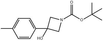 TERT-BUTYL 3-HYDROXY-3-(P-TOLYL)AZETIDINE-1-CARBOXYLATE Structural