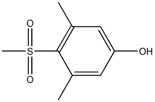 Phenol,3,5-dimethyl-4-(methylsulfonyl)- Structural