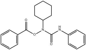 Urea, N-(benzoyloxy)-N-cyclohexyl-N'-phenyl- Structural