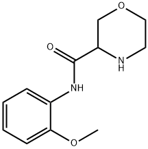 Morpholine-3-carboxylic acid (2-methoxy-phenyl)-amide Structural