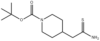 tert-butyl 4-(carbamothioylmethyl)piperidine-1-carboxylate Structural