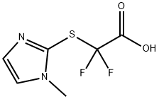 Difluoro-(1-methyl-1H-imidazol-2-ylsulfanyl)-acetic acid Structural