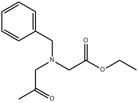 Glycine, N-(2-oxopropyl)-N-(phenylmethyl)-, ethyl ester Structural