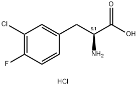 L-Phenylalanine, 3-chloro-4-fluoro-, hydrochloride Structural