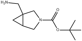 tert-butyl 1-(aminomethyl)-3-azabicyclo[3.1.0]hexane-3-carboxylate Structural
