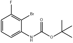 tert-butyl (2-bromo-3-fluorophenyl)carbamate Structural