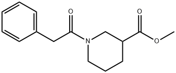 methyl 1-(phenylacetyl)-3-piperidinecarboxylate Structural