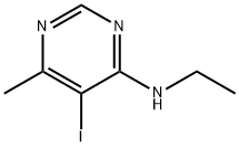 Ethyl-(5-iodo-6-methyl-pyrimidin-4-yl)-amine Structural