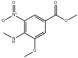 Methyl 3-methoxy-4-(methylamino)-5-nitrobenzoate Structural