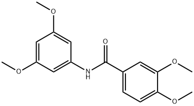 N-(3,5-dimethoxyphenyl)-3,4-dimethoxybenzamide Structural