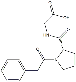 Glycine, N-[1-(phenylacetyl)-L-prolyl]- Structural